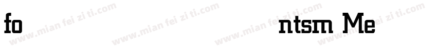 fontsm Medium字体转换